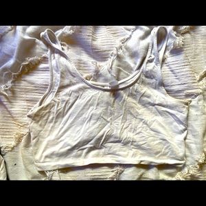 White crop tank